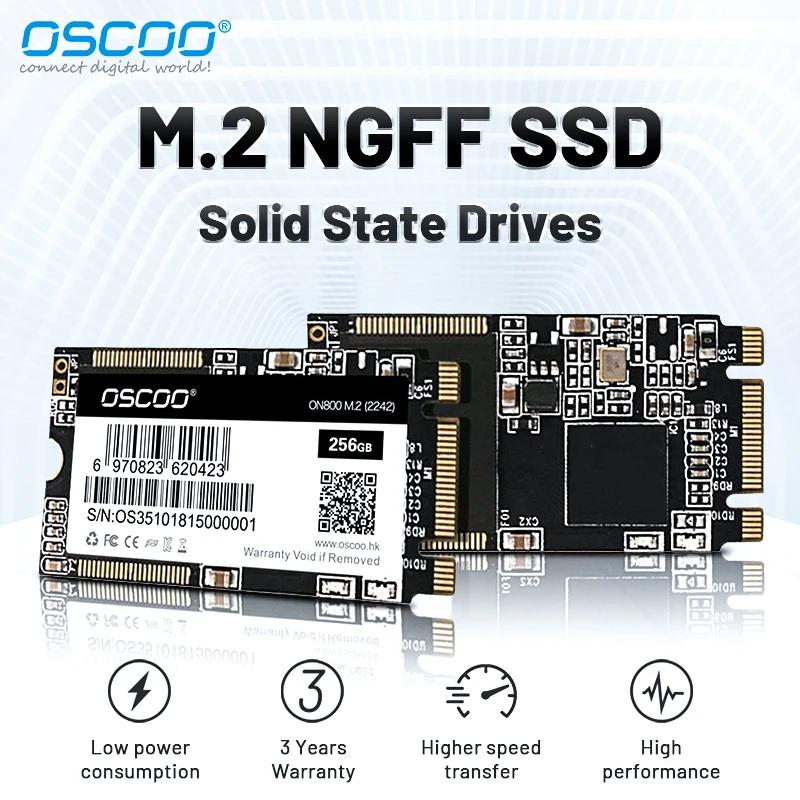 OSCOO Ʈ PC ǻͿ ϵ ̺ ָ Ʈ ũ, 2242 SSD, SATA NGFF, M.2, 128GB, 256GB, 512GB, 1TB, M2
